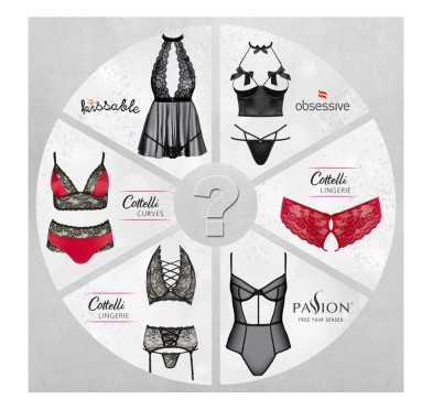 Cottelli LINGERIE - Bielizna Niespodzianka Daj Się Zaskoczyć XL