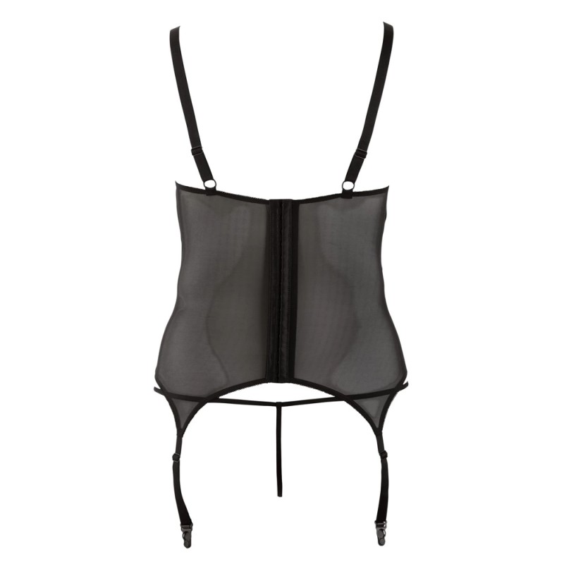 Cottelli CURVES - Seksowna Koszulka Z Rozcięciem Na Miseczkach + Stringi XL Cottelli CURVES - Seksowna Koszulka Z Rozcięciem Na Miseczkach + Stringi XL