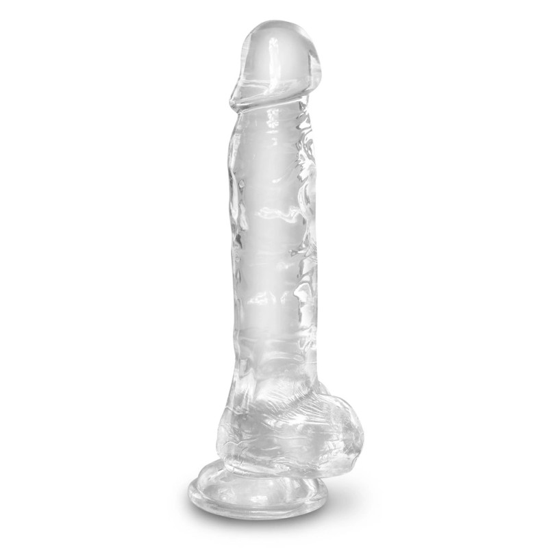King Cock Clear - Realistyczne Dildo Z Jądrami I Przyssawką Przezroczyste 20 CM King Cock Clear - Realistyczne Dildo Z Jądrami I Przyssawką Przezroczyste 20 CM