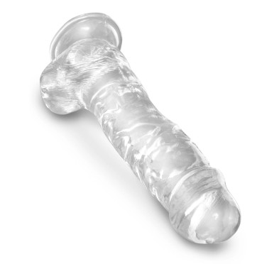 King Cock Clear - Realistyczne Dildo Z Jądrami I Przyssawką Przezroczyste 20 CM King Cock Clear - Realistyczne Dildo Z Jądrami I Przyssawką Przezroczyste 20 CM