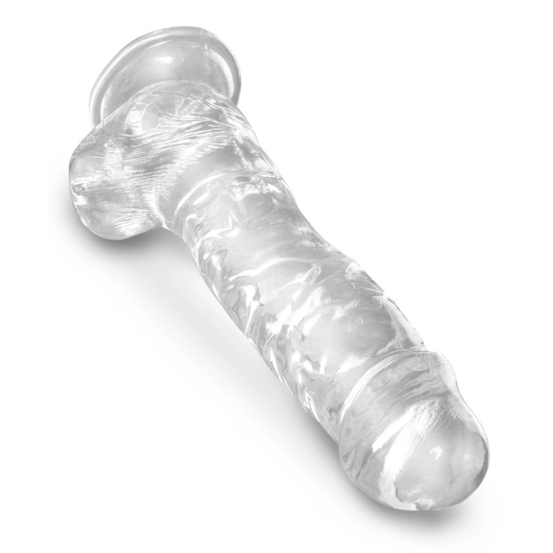 King Cock Clear - Realistyczne Dildo Z Jądrami I Przyssawką Przezroczyste 20 CM King Cock Clear - Realistyczne Dildo Z Jądrami I Przyssawką Przezroczyste 20 CM