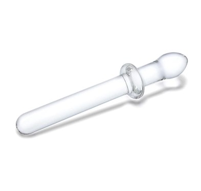 Glas - Klasyczne Szklane Gładkie Dwustronne Dildo Classic