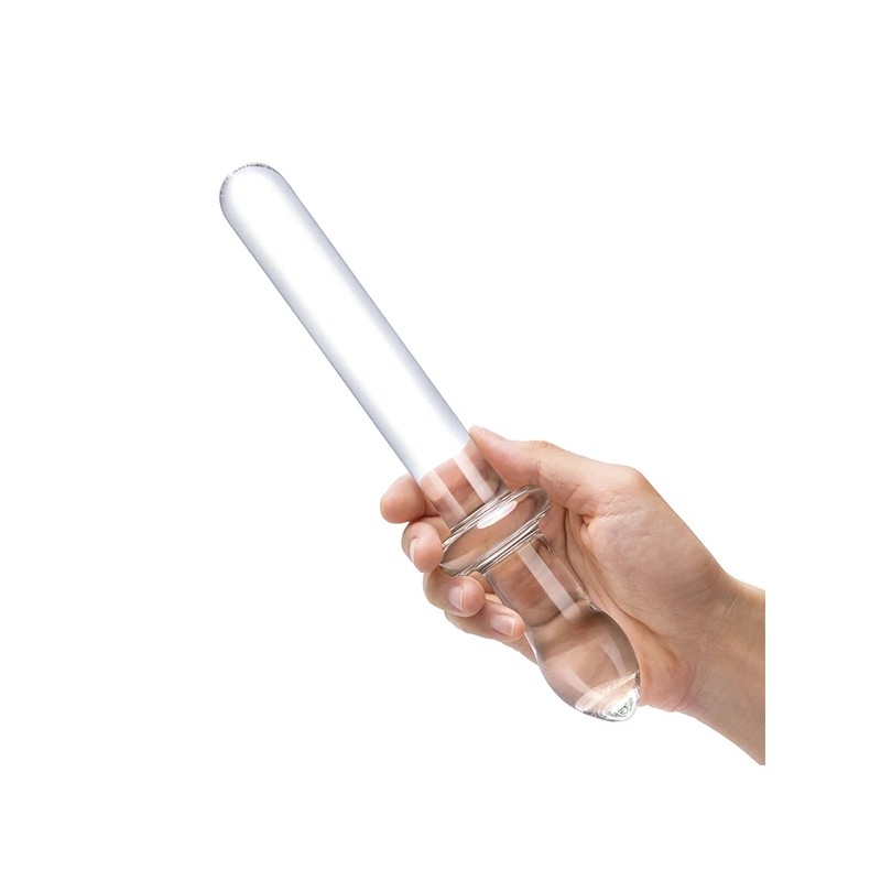 Glas - Klasyczne Szklane Gładkie Dwustronne Dildo Classic