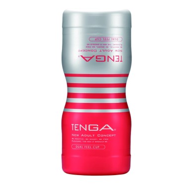 Tenga - Dual Feel Cup Medium Średni Masturbator Ssący