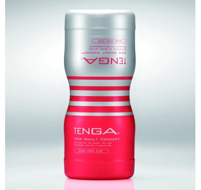 Tenga - Dual Feel Cup Medium Średni Masturbator Ssący