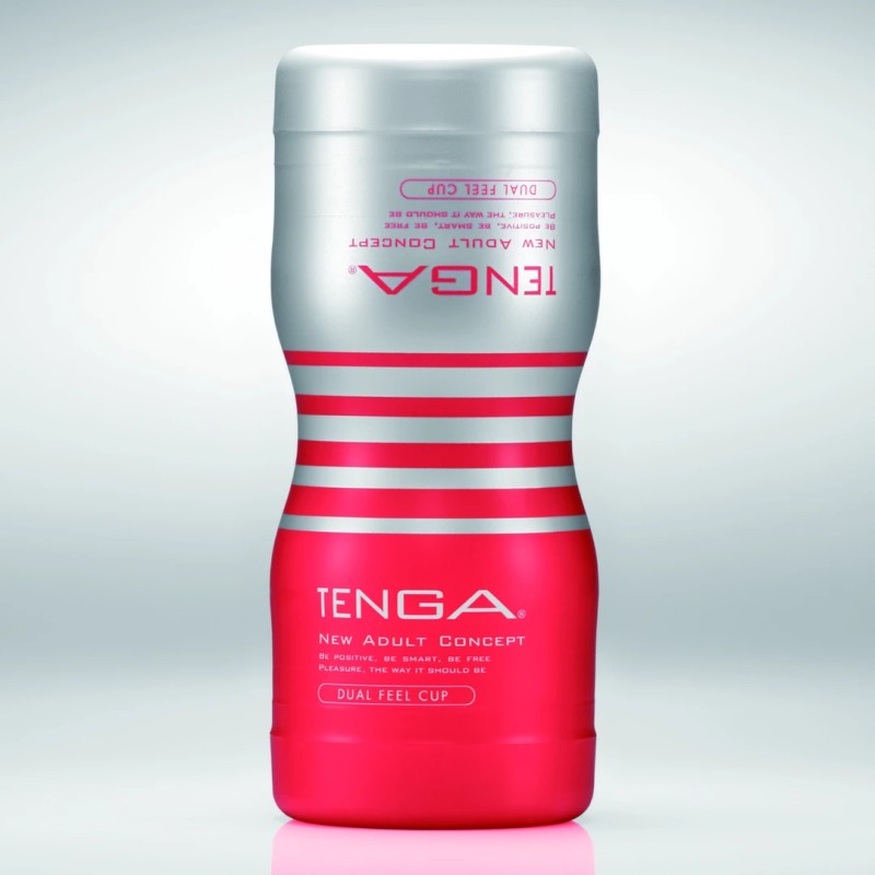 Tenga - Dual Feel Cup Medium Średni Masturbator Ssący