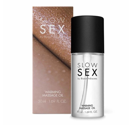 Rozgrzewający olejek do masażu - Bijoux Indiscrets Slow Sex Warming Massage Oil 50 ml