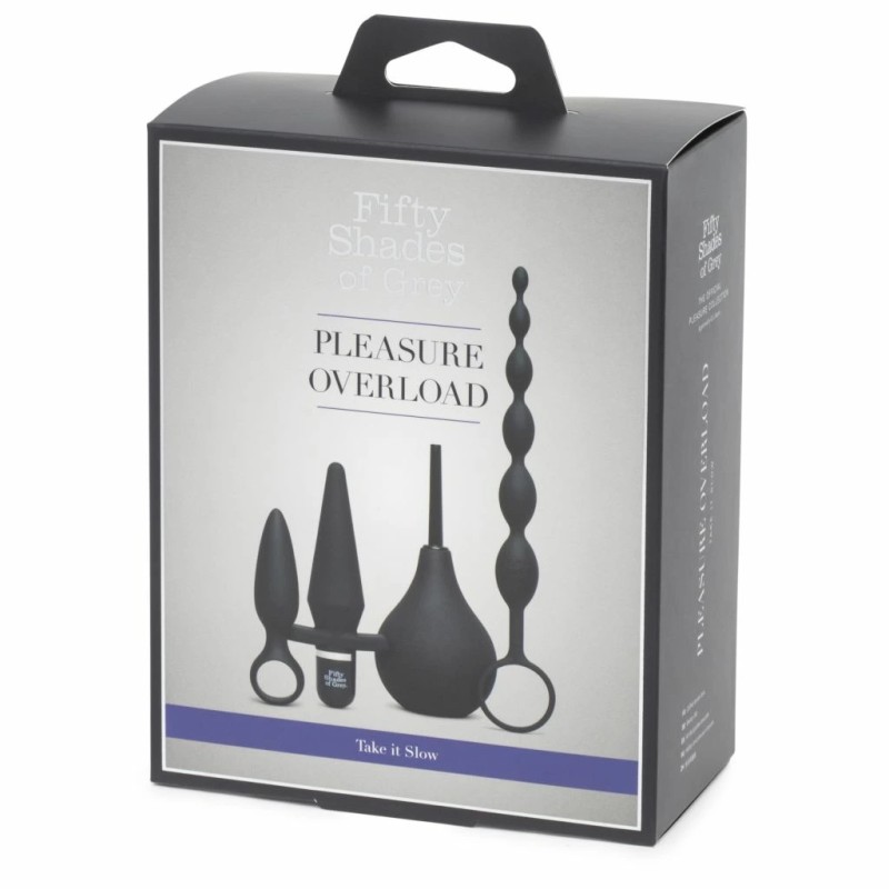 Zestaw akcesoriów - Fifty Shades of Grey Pleasure Overload Starter Anal Kit (4 piece kit)