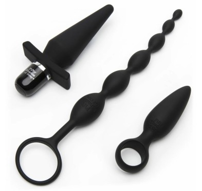 Zestaw akcesoriów - Fifty Shades of Grey Pleasure Overload Starter Anal Kit (4 piece kit)