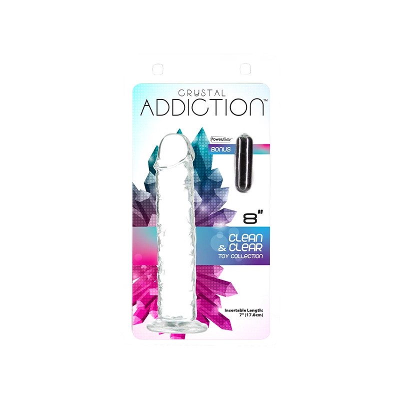 Dildo - Addiction Crystal Addiction Vertical Dildo 20 cm