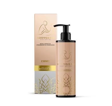 Olejek do masażu - BodyGliss Silky Soft Oil Strawberry & Champagne 150 ml