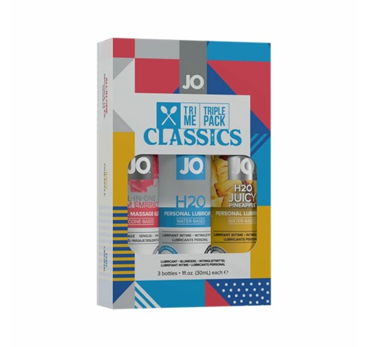 Zestaw lubrykantów - System JO Tri Me Classics 3 x 30 ml