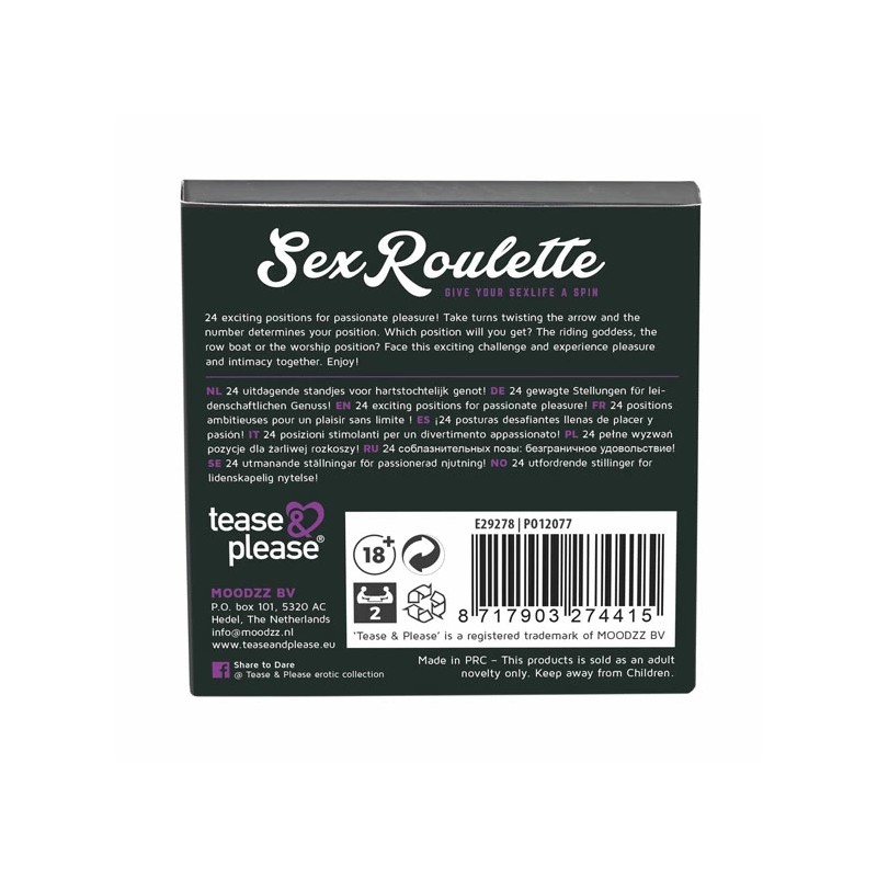 Gra erotyczna - Sex Roulette Kamasutra