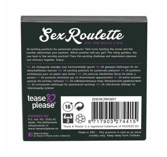 Gra erotyczna - Sex Roulette Kamasutra