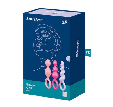 Zestaw plugów analnych - Satisfyer Booty Call Plugs Multi Color