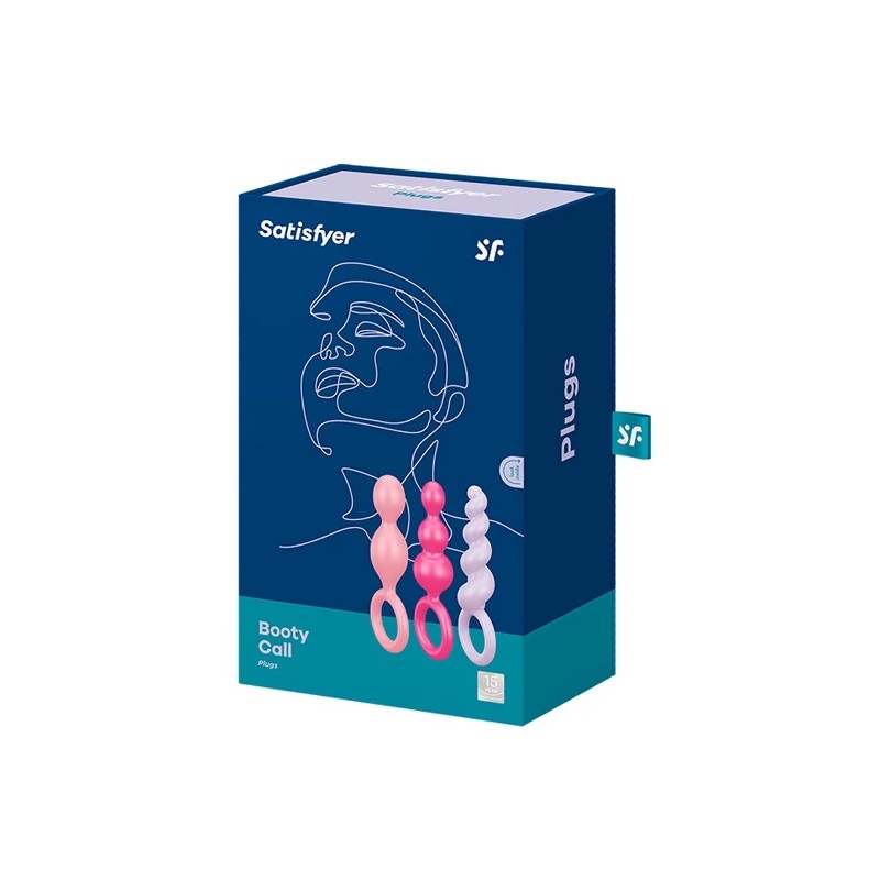 Zestaw plugów analnych - Satisfyer Booty Call Plugs Multi Color