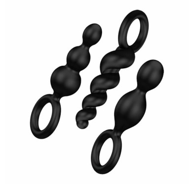 Zestaw plugów analnych - Satisfyer Booty Call Plugs Black