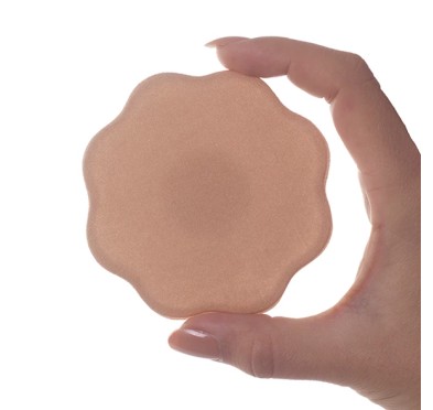 Osłonki na sutki - Bye Bra Fabric Nipple Covers Nude 1 para