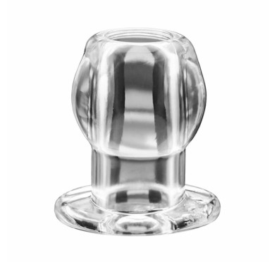 Plug analny podwójny tunel - Perfect Fit Double Tunnel Plug Large Clear Przezroczysty Duży