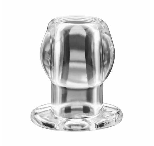 Plug analny podwójny tunel - Perfect Fit Double Tunnel Plug Large Clear Przezroczysty Duży