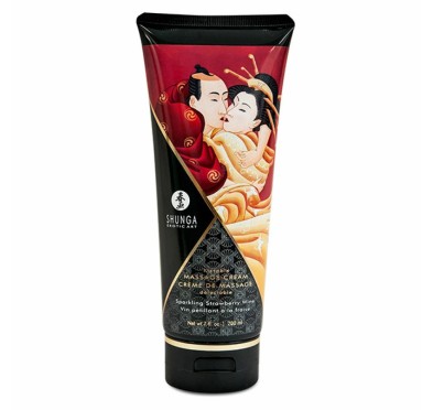 Krem do masażu - Shunga Massage Cream Sparkling Strawberry Wine 200 ml