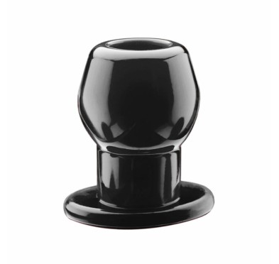 Korek analny tunel - Perfect Fit Tunnel Plug Medium Black Czarny Średni