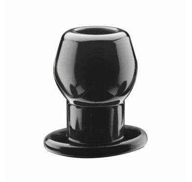 Korek analny tunel - Perfect Fit Tunnel Plug Medium Black Czarny Średni