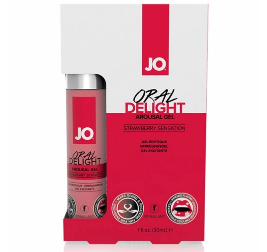 Żel do seksu oralnego - System JO Oral Delight Strawberry Sensation 30 ml