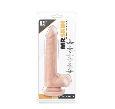 Naturalne dildo jak penis na przyssawce sex 19cm