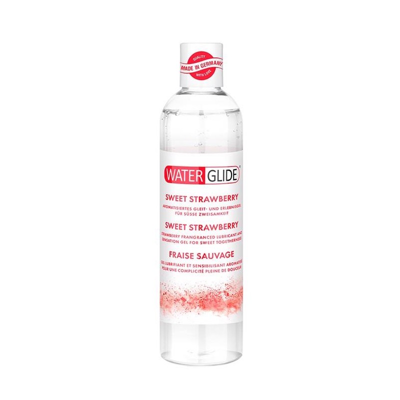 Smakowy żel nawilżający poślizgowy truskawka 300ml Smakowy żel nawilżający poślizgowy truskawka 300ml