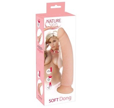 Realistyczny miękki penis dildo przyssawka 24cm