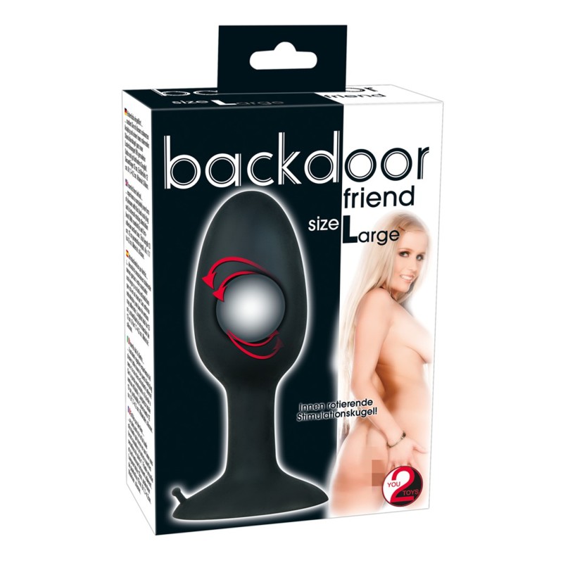 Wydrążony korek plug analny obciążony sex l 12cm Wydrążony korek plug analny obciążony sex l 12cm