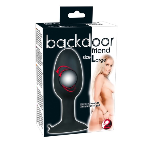 Wydrążony korek plug analny obciążony sex l 12cm
