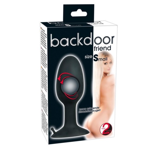 Wydrążony korek plug analny obciążony sex s 8cm