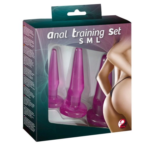 Korki plugi analne x3 zestaw trening rozciąganie
