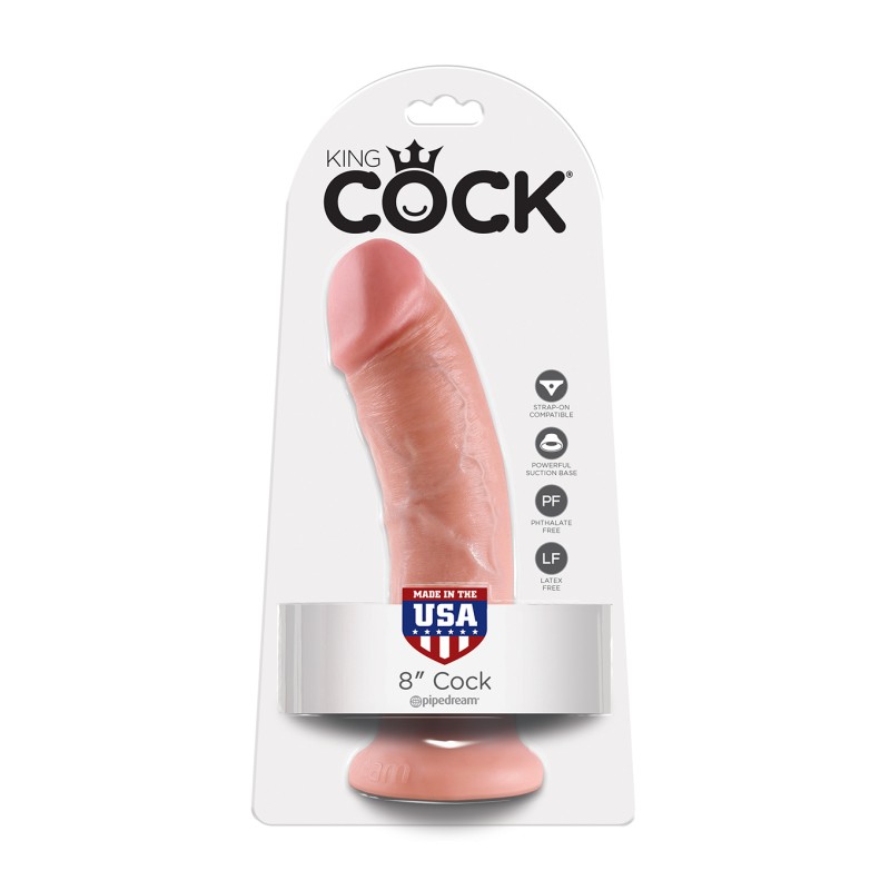 Realistyczny żylasty penis mocna przyssawka 20,5cm