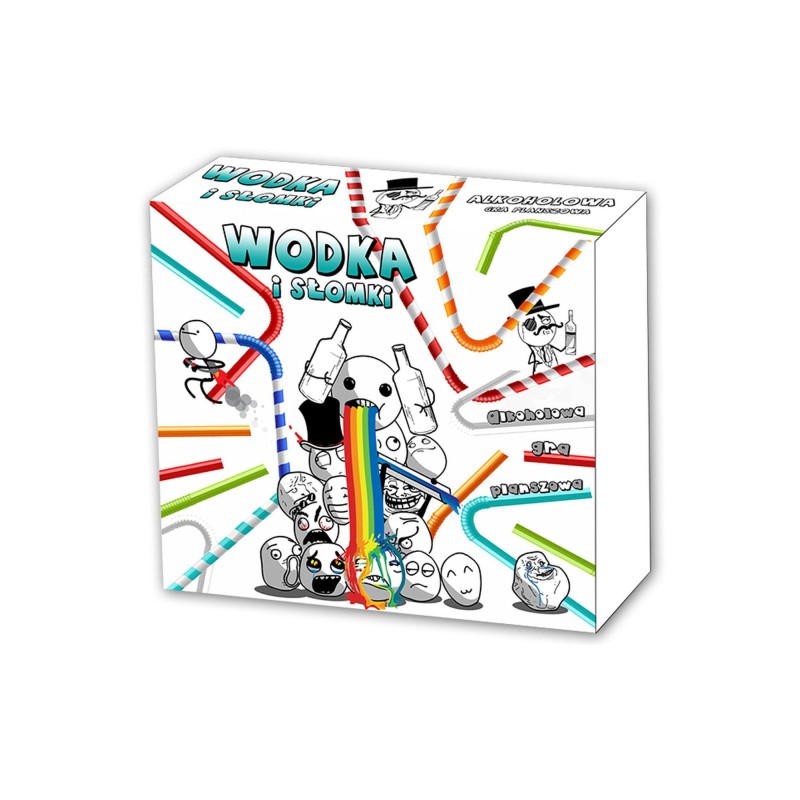 Gra imprezowa towarzyska alkoholowa wódka i słomki Gra imprezowa towarzyska alkoholowa wódka i słomki