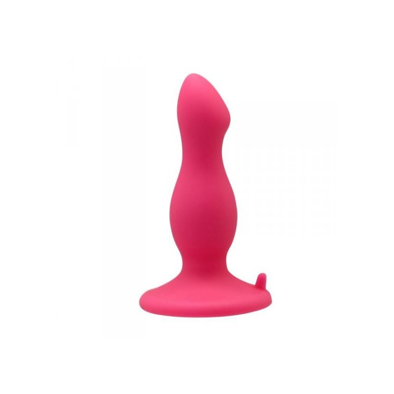 Silikonowy korek analny z mocną przyssawką sex 9cm Silikonowy korek analny z mocną przyssawką sex 9cm