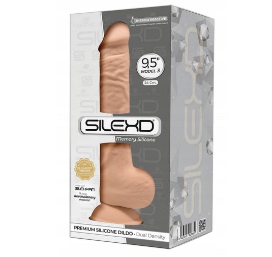 Dildo z przyssawką duże silikonowe naturalne 24cm