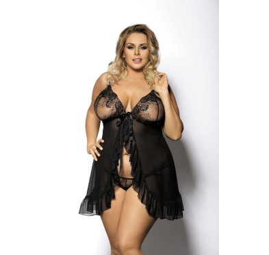 FOLI black chemise XL+ ( czarna halka )