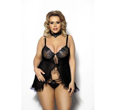 Fripa XL+ (chemise black/halka czarna)