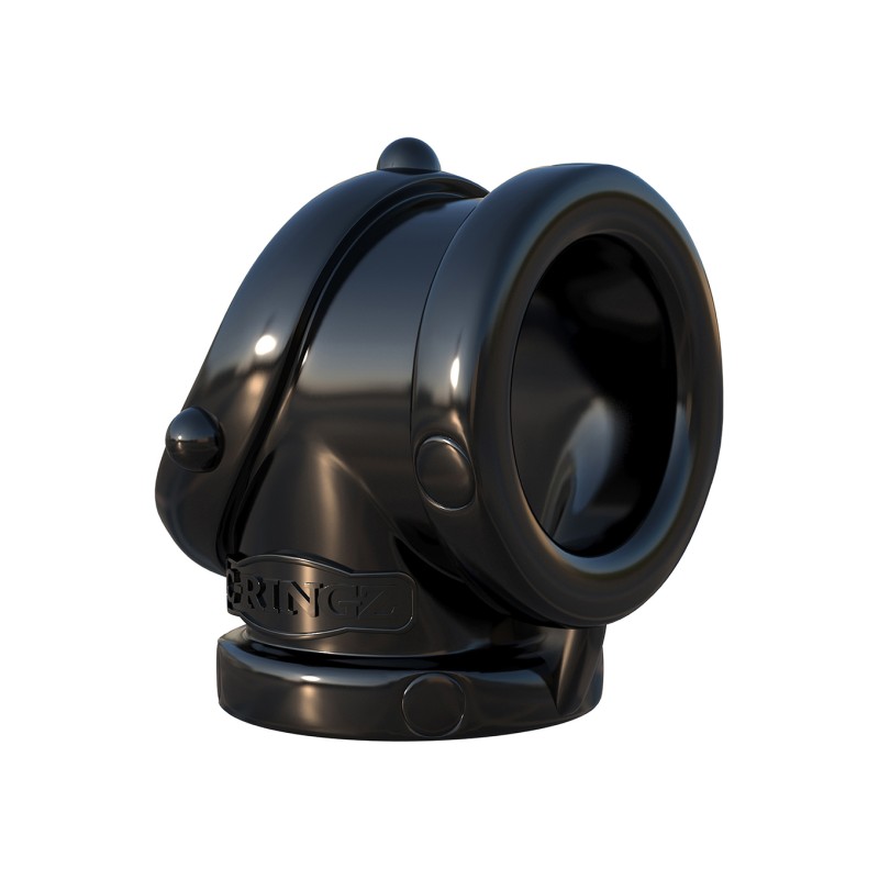 Pierścień-ROCK HARD COCK PIPE BLACK