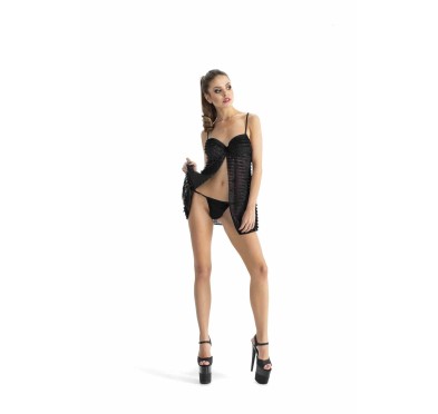 Erotyczna koszulka pushup stringi sex komplet l/xl
