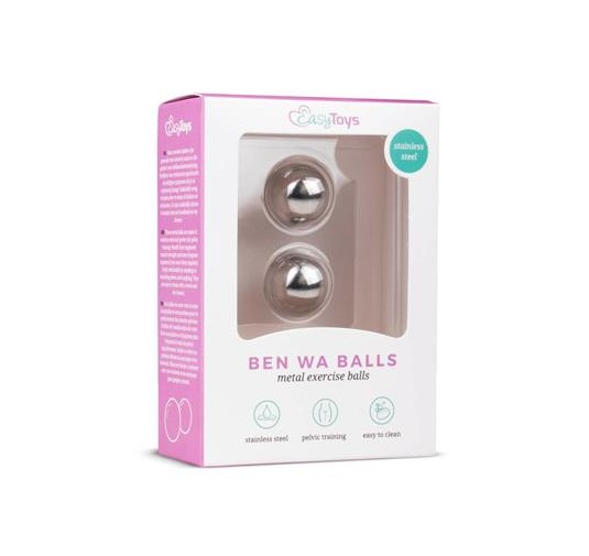 Kulki-Silver ben wa balls - 19mm
