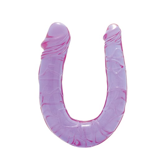 Silikonowe dildo dwie końcówki elastyczne 30cm