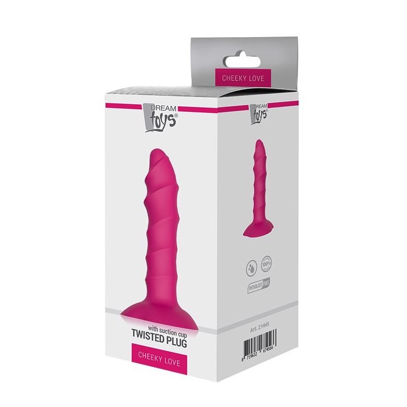 Plug-DREAM TOYS TWISTED PLUG WITH SUCTION CUP