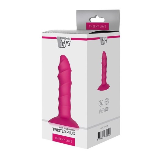 Plug-DREAM TOYS TWISTED PLUG WITH SUCTION CUP