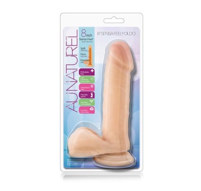 Cielisty realistyczny miękki penis dildo 20 cm