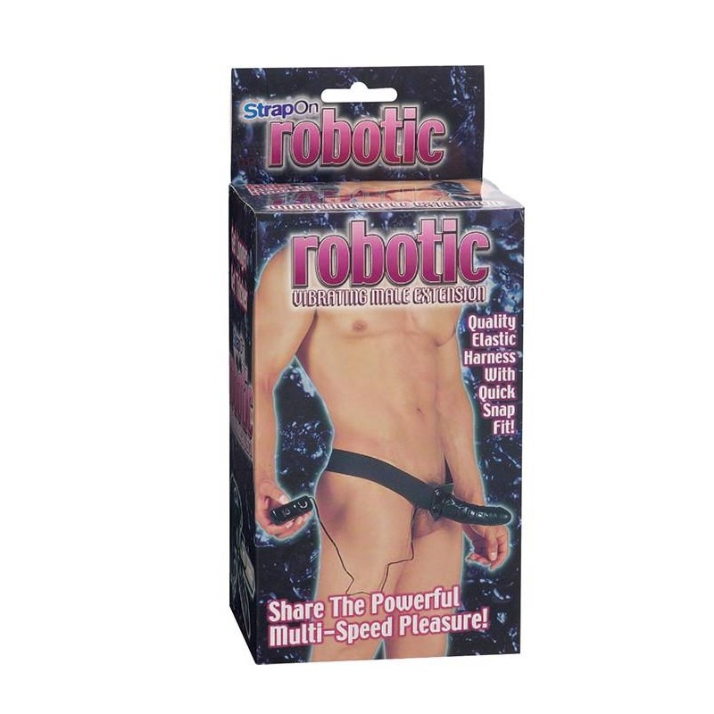 Proteza-ROBOTIC MALE STRAP-ON BLACK