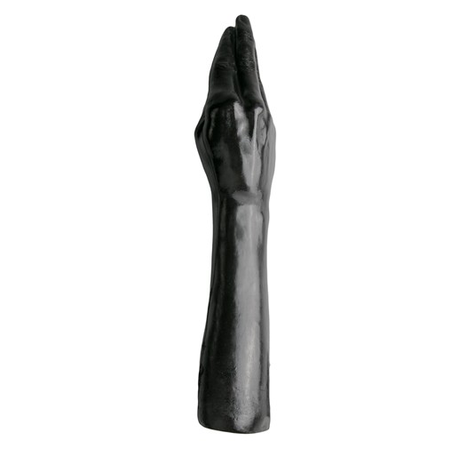 Czarne dildo do fistingu w kształcie ręki 43 cm